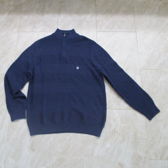 Chap Ralph Lauren 1/4 Zip Pullover Sweater Navy Blue NWT - Picture 4 of 7